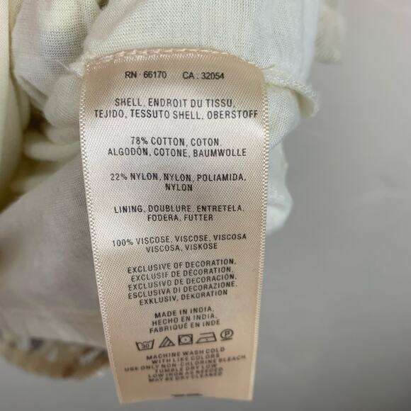 Anthropologie Top Blouse Meadow Rue Anja Floral Lace Mesh  - L - Picture 5 of 7